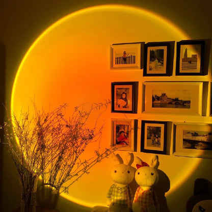 AuraGlow LED Floor Projector Lamp for a Cozy Ambiance