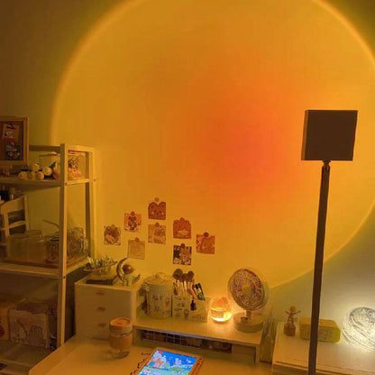 AuraGlow LED Floor Projector Lamp for a Cozy Ambiance