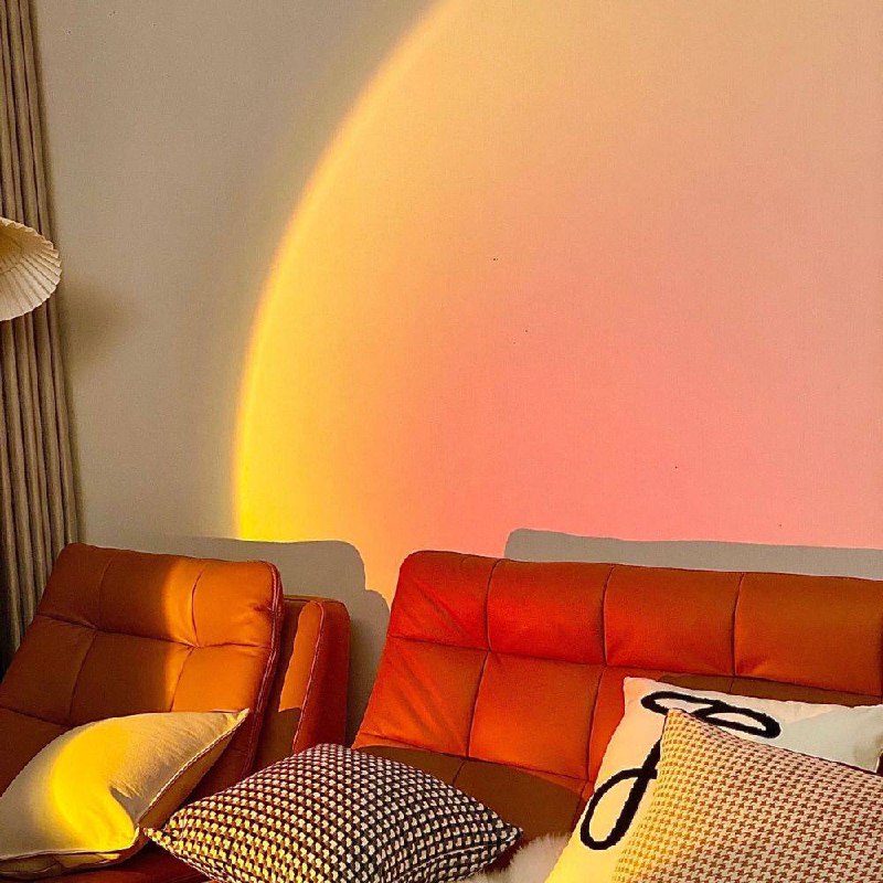 AuraGlow LED Floor Projector Lamp for a Cozy Ambiance