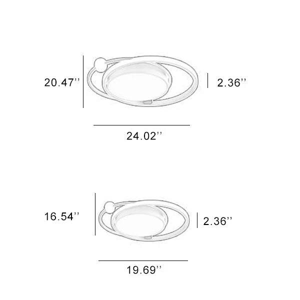 Sleek LED Ceiling Fixture with Minimalist Design