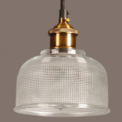 Vintage Charm Glass Pendant Fixture for Elegant Spaces
