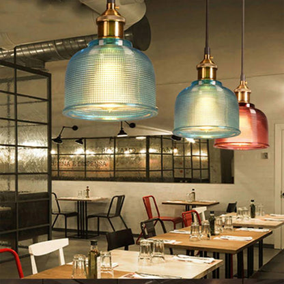 Vintage Charm Glass Pendant Fixture for Elegant Spaces