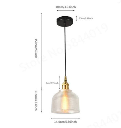 Vintage Charm Glass Pendant Fixture for Elegant Spaces