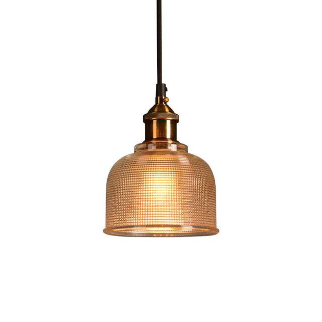 Vintage Charm Glass Pendant Fixture for Elegant Spaces