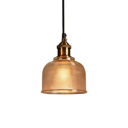 Vintage Charm Glass Pendant Fixture for Elegant Spaces