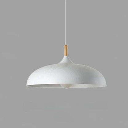 Natural Oak Hanging Light Fixture with Scandinavian Flair