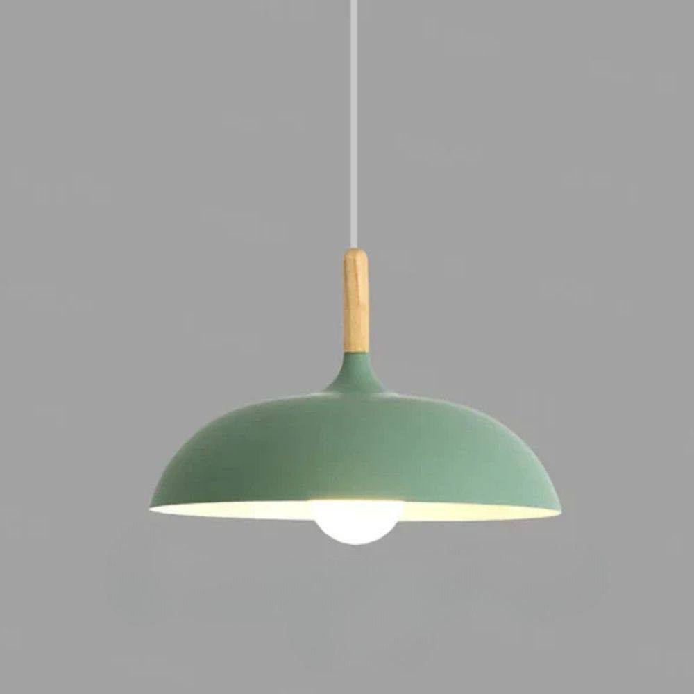 Natural Oak Hanging Light Fixture with Scandinavian Flair