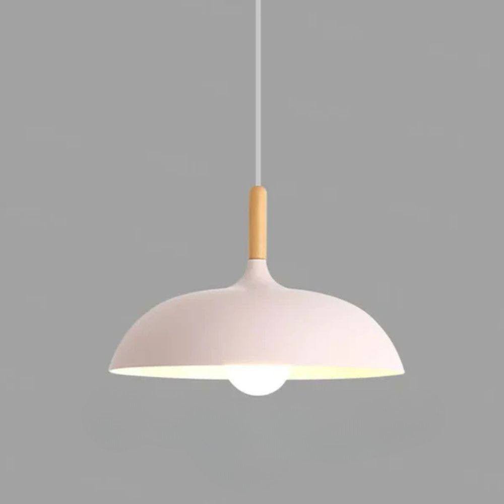 Natural Oak Hanging Light Fixture with Scandinavian Flair