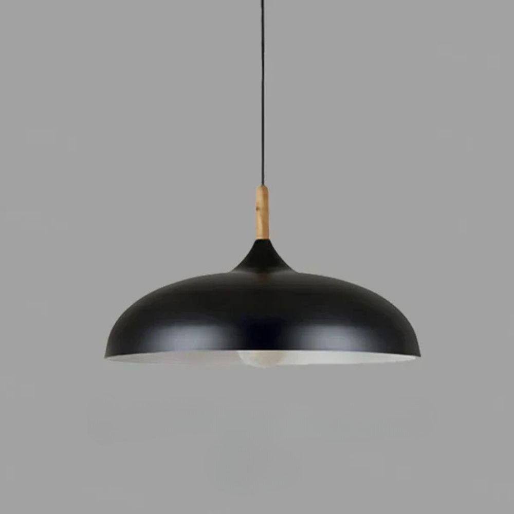 Natural Oak Hanging Light Fixture with Scandinavian Flair