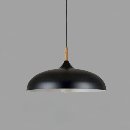 Natural Oak Hanging Light Fixture with Scandinavian Flair
