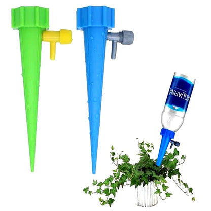 Self-Watering Spikes with Flow Control and Bottle Adapter - 12 Pack