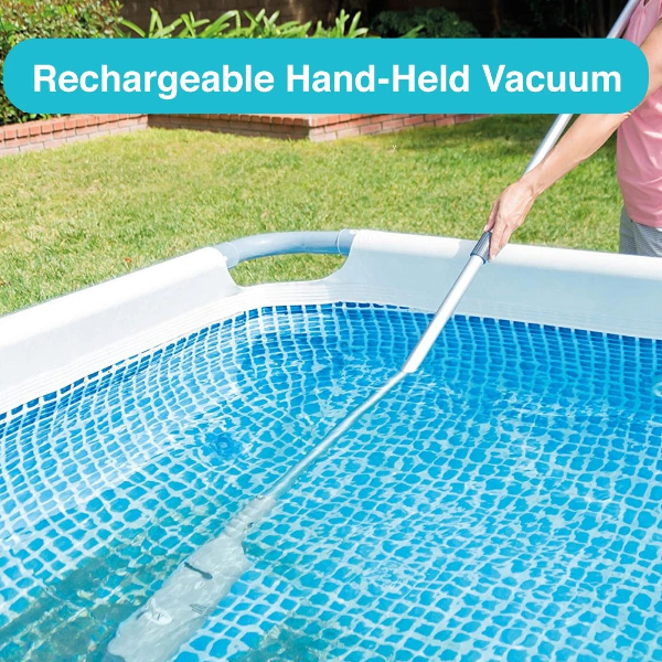 Cordless Pool Cleaner with Dual Brush Heads for Easy Cleaning