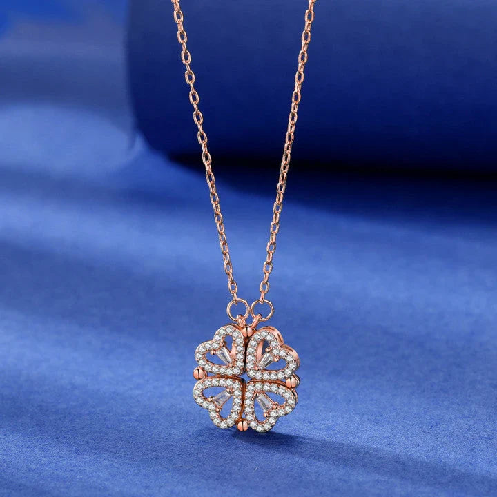 Charming Clover Pendant Necklace with Elegant Chain for Women
