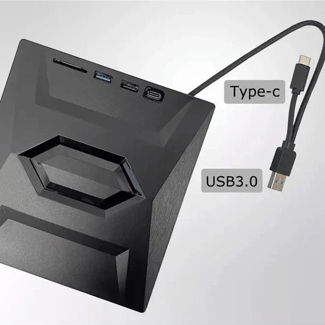 All-in-One External CD/DVD Burner with SD Card & USB Reader