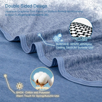 Ultra-Lightweight Summer Comfort Blanket for Year-Round Use