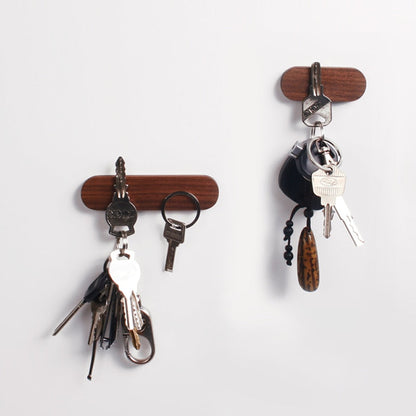 Stylish Wooden Key Organizer with Strong Magnetic Backing