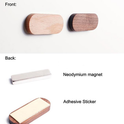 Stylish Wooden Key Organizer with Strong Magnetic Backing
