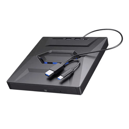 All-in-One External CD/DVD Burner with SD Card & USB Reader