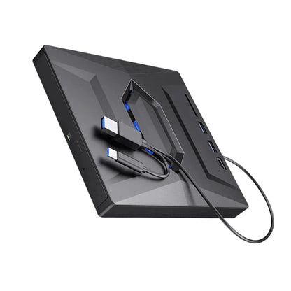All-in-One External CD/DVD Burner with SD Card & USB Reader