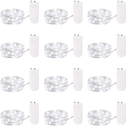 Glimmering LED String Lights, 7ft 20 Light Battery-Powered for Events