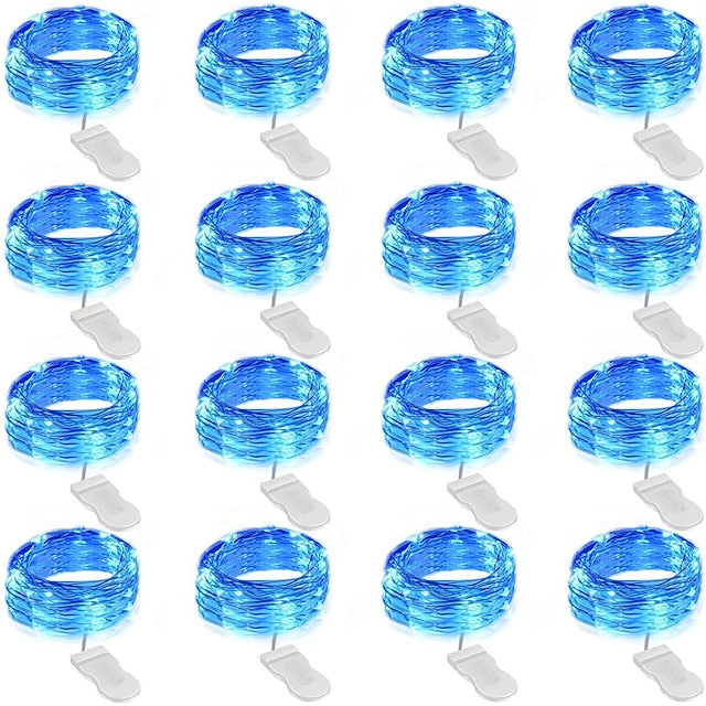 Glimmering LED String Lights, 7ft 20 Light Battery-Powered for Events