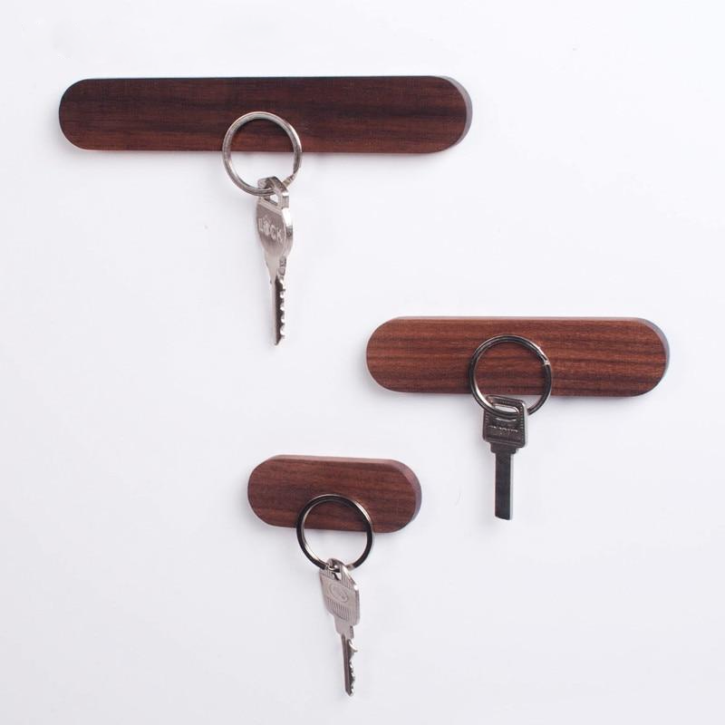 Stylish Wooden Key Organizer with Strong Magnetic Backing
