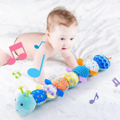 Colorful Sensory Caterpillar Plush Toy for Infants