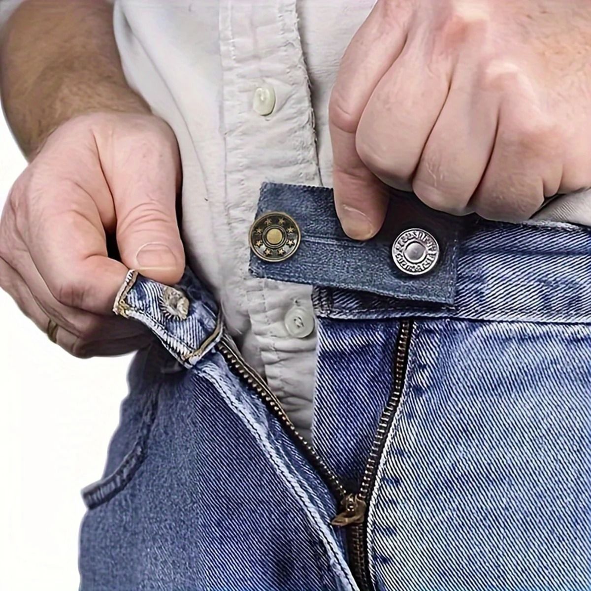 Comfort Fit Button Extenders for Jeans and Trousers