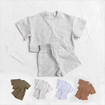 Summer Ready Kids' Outfit: T-Shirt & Shorts Duo