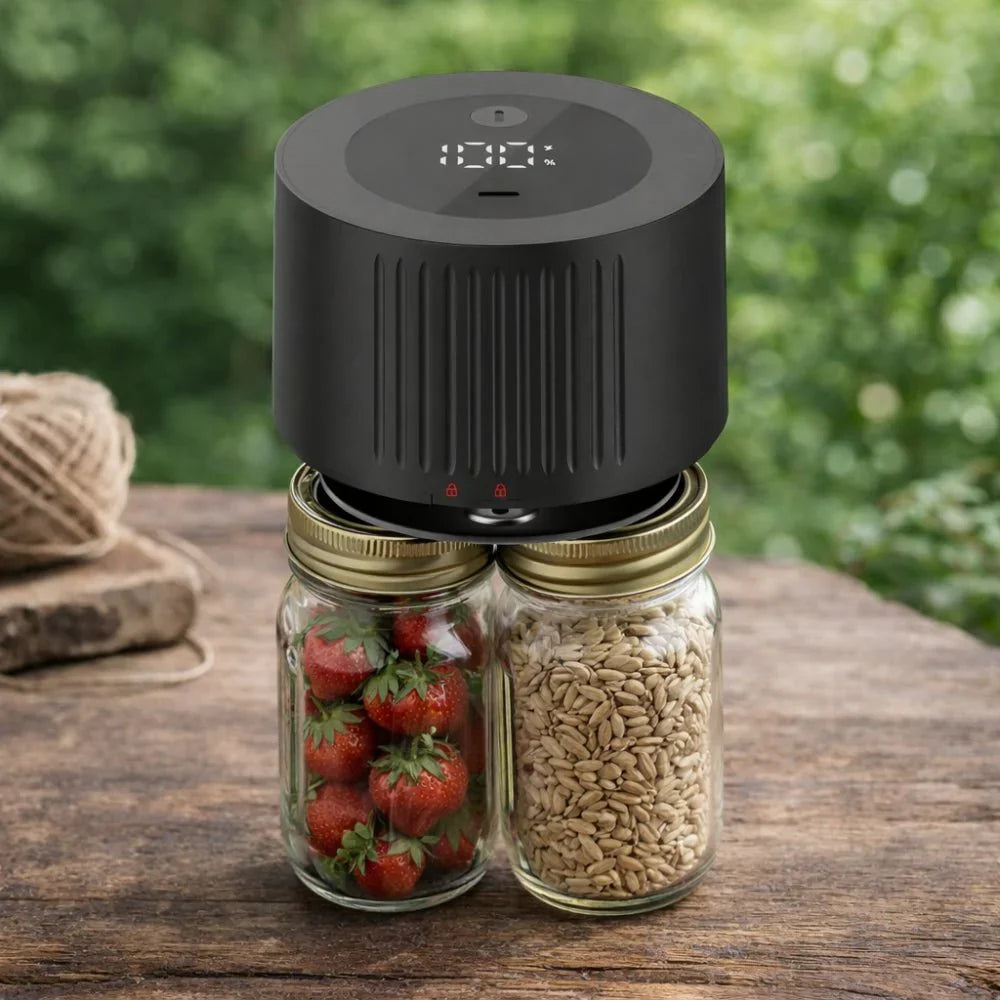 Smart Vacuum Sealer Kit for Mason Jars: Cordless and Efficient