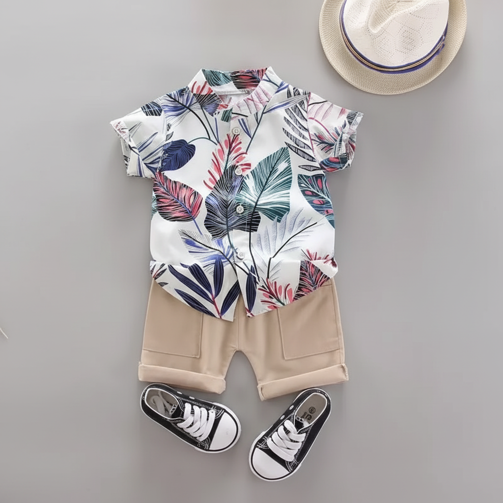 Summer Playtime Outfit Set for Boys – 2-Piece Comfort