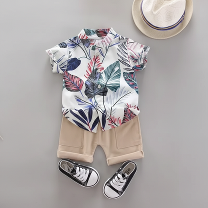 Summer Playtime Outfit Set for Boys – 2-Piece Comfort