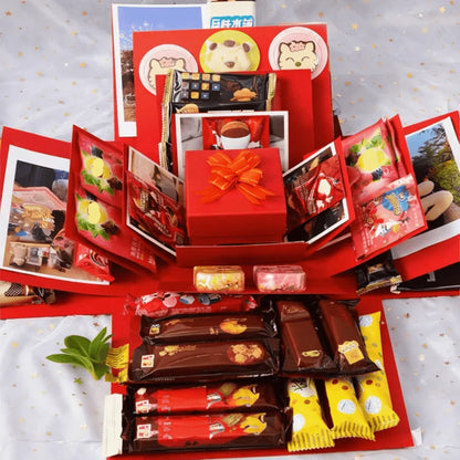 Customizable Memory Explosion Box Kit for Meaningful Gifting