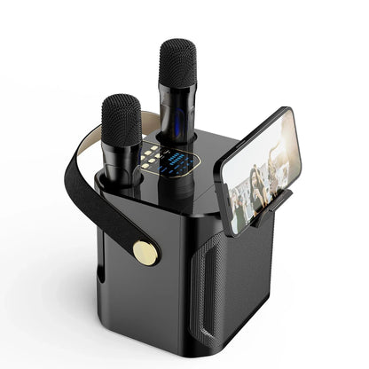 All-in-One Karaoke Speaker with Surround Sound & Dual Mics