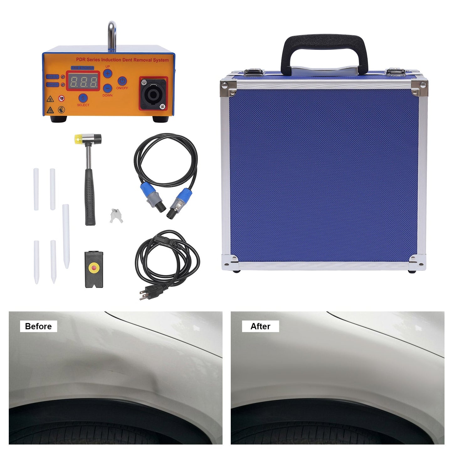 Powerful 1380W Dent Removal Tool with Digital Control and Case