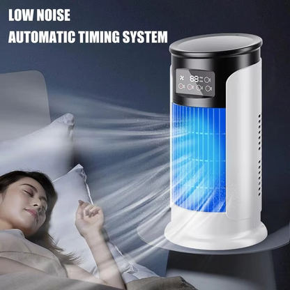 Compact Personal Air Cooler with 10 oz Water Tank & Timer Feature