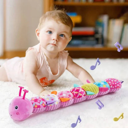 Colorful Sensory Caterpillar Plush Toy for Infants