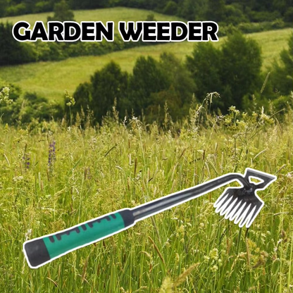 Versatile 8-Prong Steel Garden Cultivator with Comfortable Grip