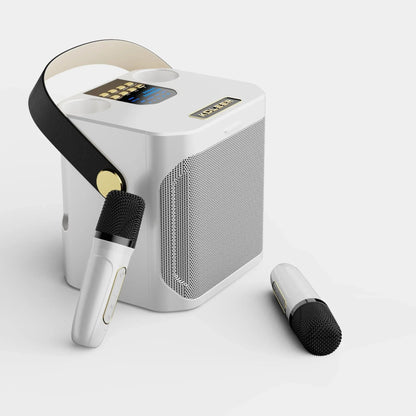 All-in-One Karaoke Speaker with Surround Sound & Dual Mics