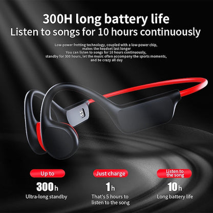 AquaSound Open-Ear Bluetooth Headphones with 32GB Storage