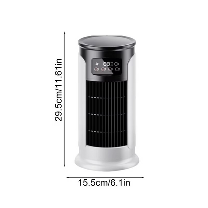 Compact Personal Air Cooler with 10 oz Water Tank & Timer Feature