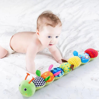 Colorful Sensory Caterpillar Plush Toy for Infants