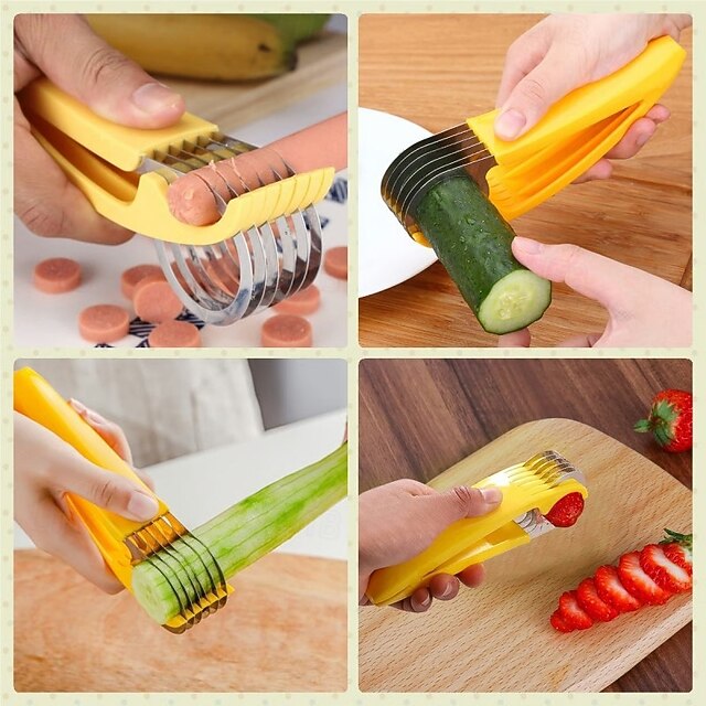 Versatile Manual Fruit & Veggie Slicer for Quick Prep