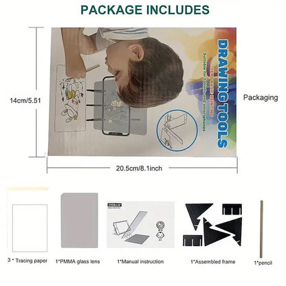 Portable Image Projection Board for Artists and Beginners