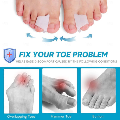 ComfortFit Gel Toe Separators - 6 Pack for All-Day Relief