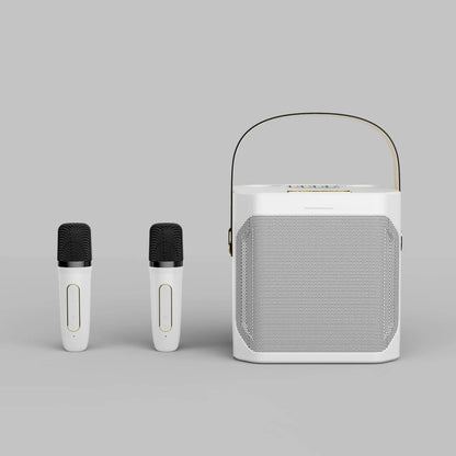 All-in-One Karaoke Speaker with Surround Sound & Dual Mics