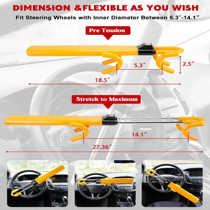 Ultimate Security Steering Wheel Lock for Cars and Trucks