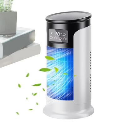 Compact Personal Air Cooler with 10 oz Water Tank & Timer Feature