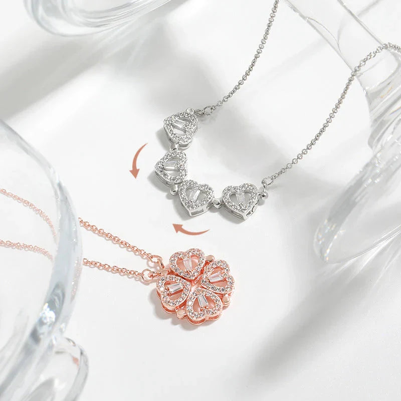 Charming Clover Pendant Necklace with Elegant Chain for Women