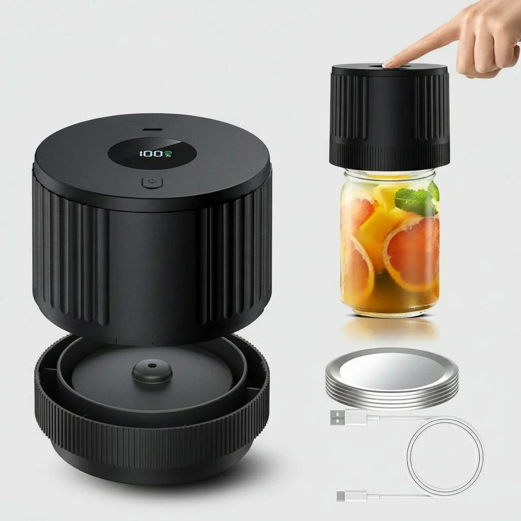 Smart Vacuum Sealer Kit for Mason Jars: Cordless and Efficient